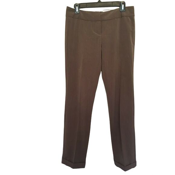 The Limited Drew Fit Brown Cuffed low rise Pants Size 6 - Picture 12 of 12